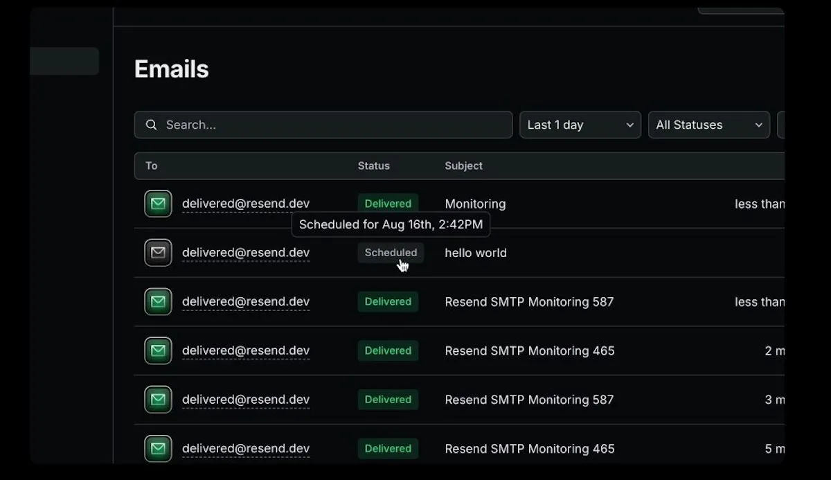 Resend Introduces Email Scheduling API Feature