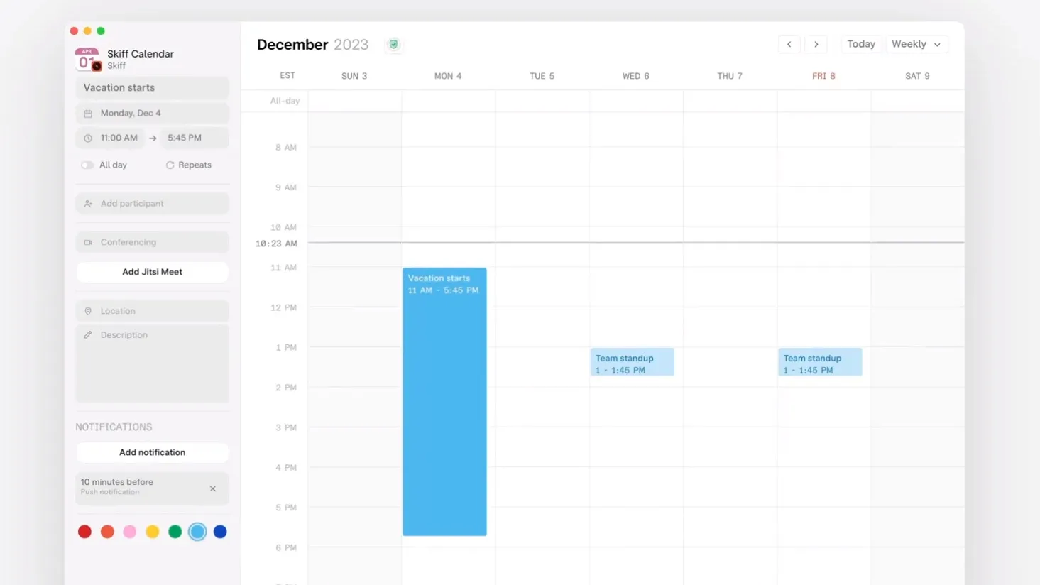 Skiff Mail Introduces Calendar Reminders