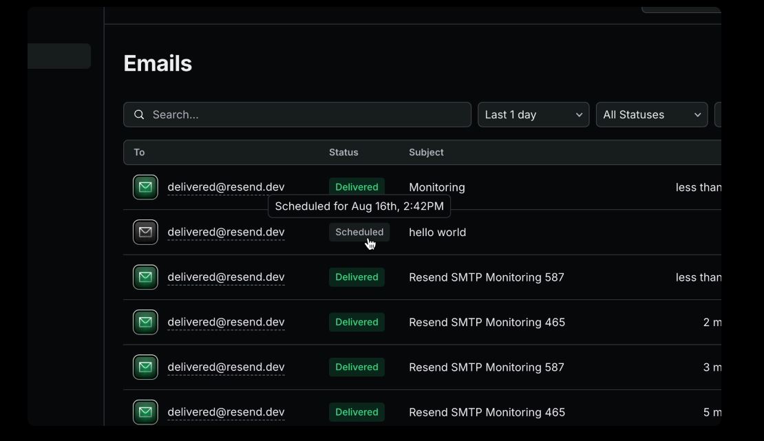 Resend Introduces Email Scheduling API Feature